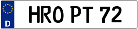 Truck License Plate